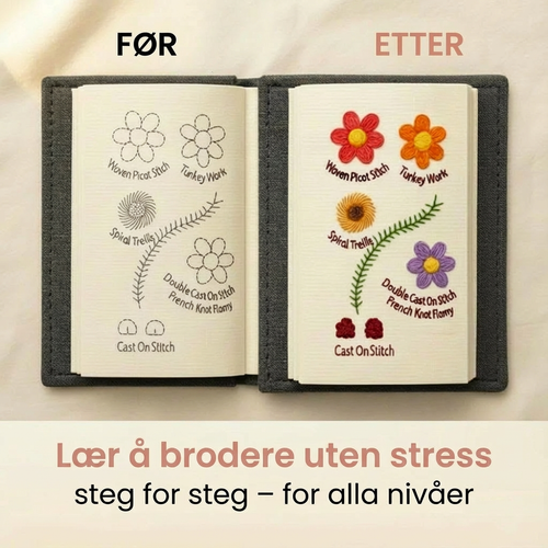 Broderibok™ – komplett broderisett for nybegynnere